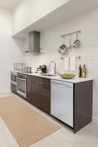 The Carter's kitchens are a master-chef's dream! With state-of-the-art appliances, french-door refrigerators, and unique subway tile you'll feel like a professional no matter what you're cooking!