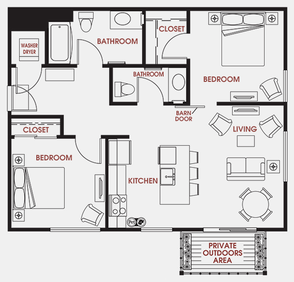 Unit - 427 Floorplan