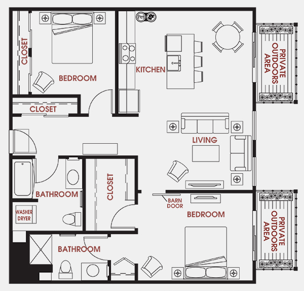 Unit - 345 Floorplan