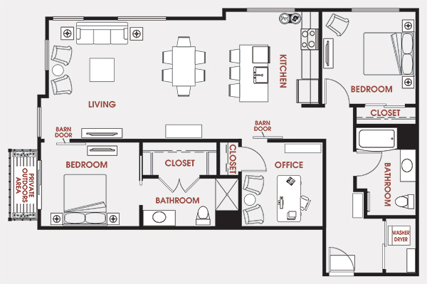 Unit - 459 Floorplan