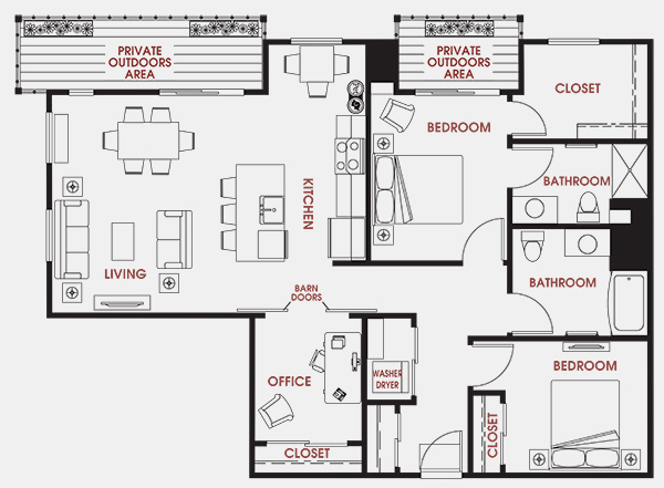 Unit - 647 Floorplan