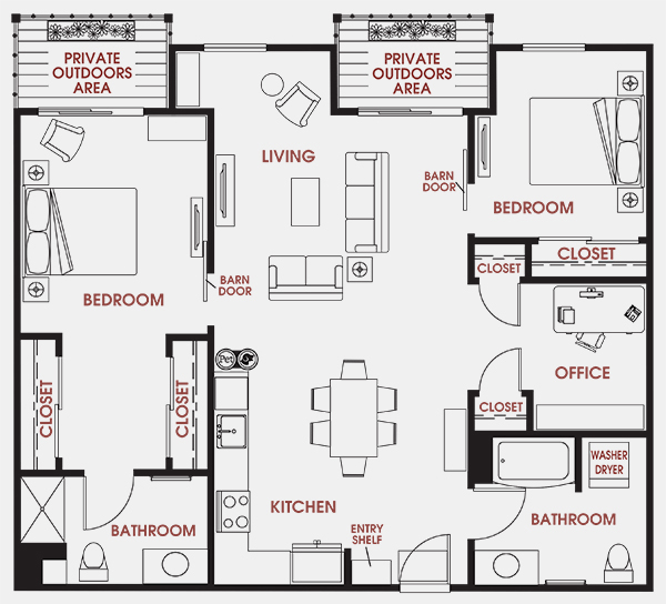 Unit - 651 Floorplan