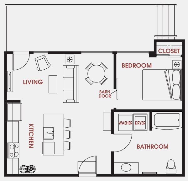 Unit - 110 Floorplan