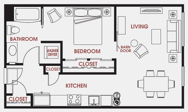 Unit - 405 Floorplan