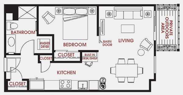 Unit - 413 Floorplan