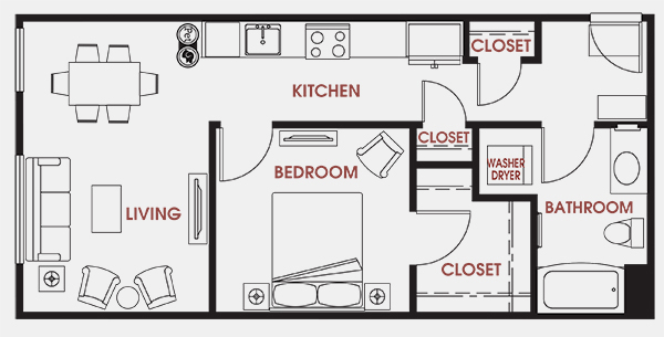 Unit - 243 Floorplan