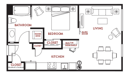 Unit - 213 Floorplan