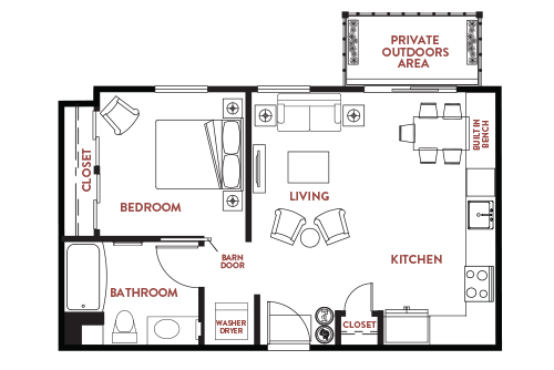 Unit - 202 Floorplan