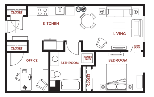 Unit - 620 Floorplan