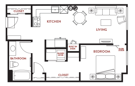 Unit - 523 Floorplan