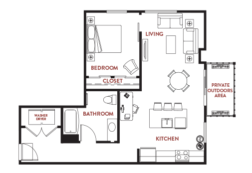 Unit - 447 Floorplan