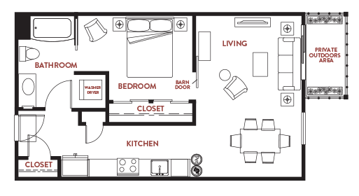 Unit - 407 Floorplan