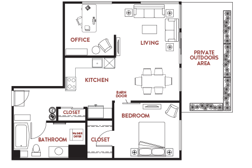 Unit - 529 Floorplan